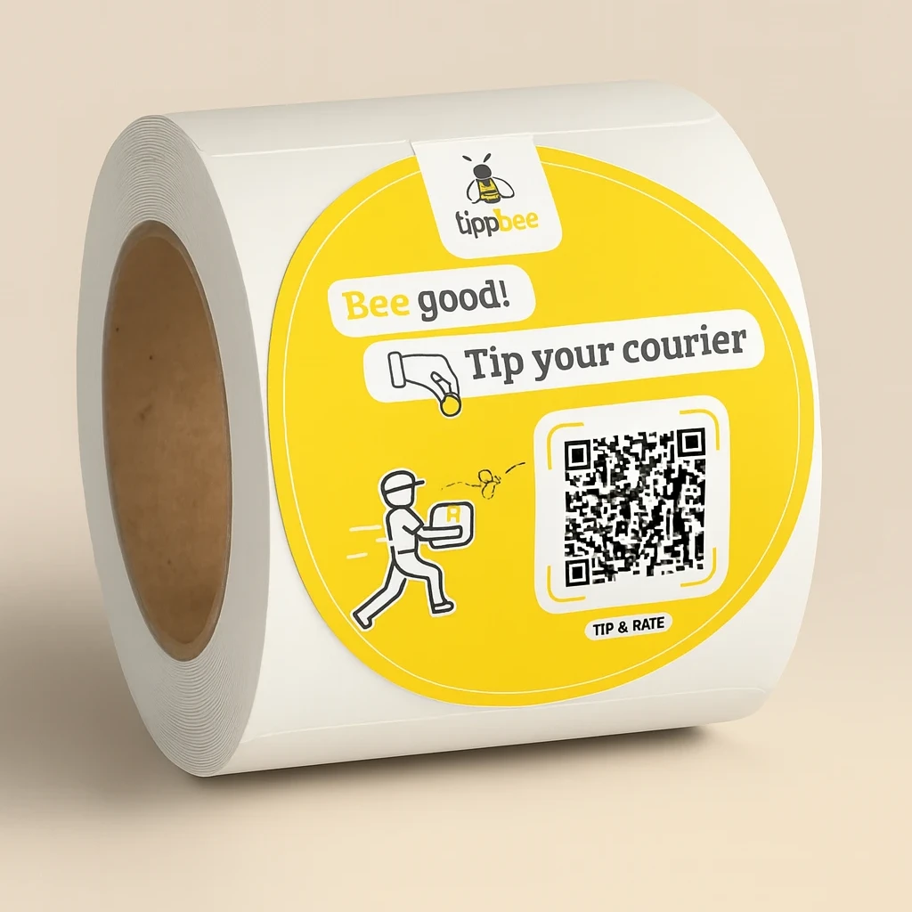 Large Round QR Stickers